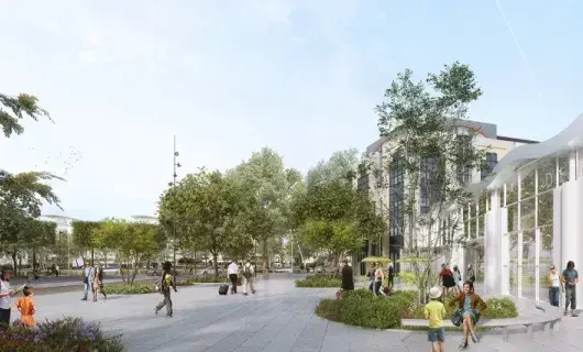 Un nouveau parvis pour la Gare Sud
