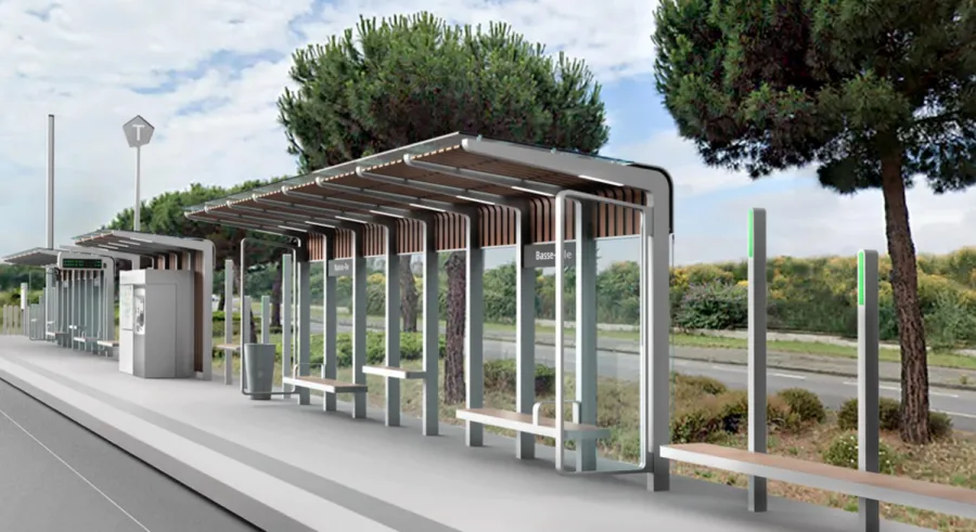 Les nouvelles aubettes du tramway nantais se dévoilent