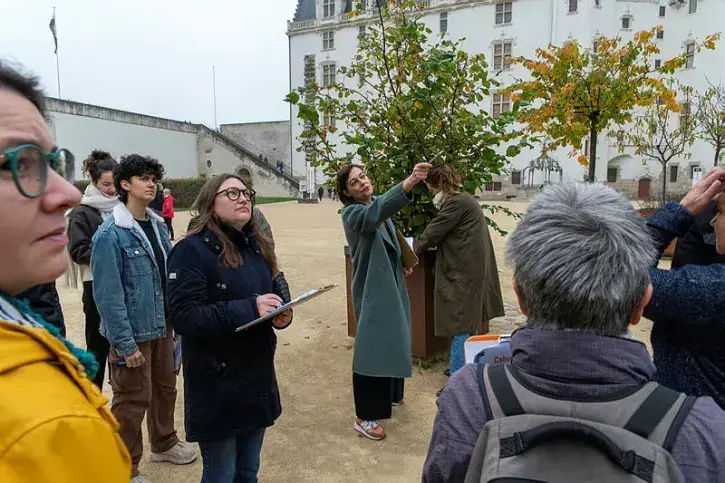 La cour du château des ducs de Bretagne. 