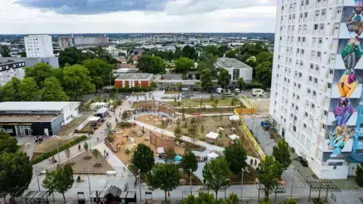 Vue aérienne des Lauriers à Bellevue