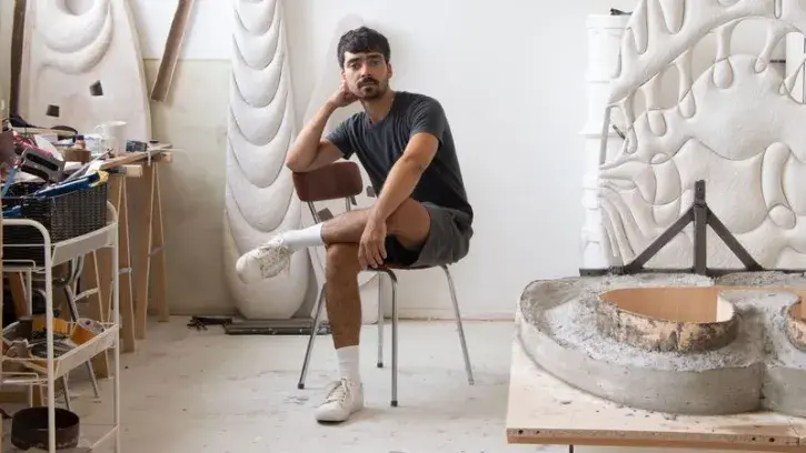 Un atelier d'artistes. 