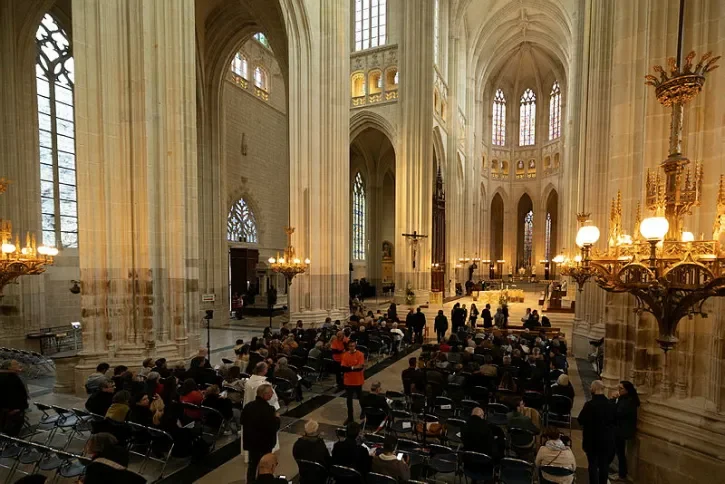 L'intérieur de la catéhdrale de Nantes.