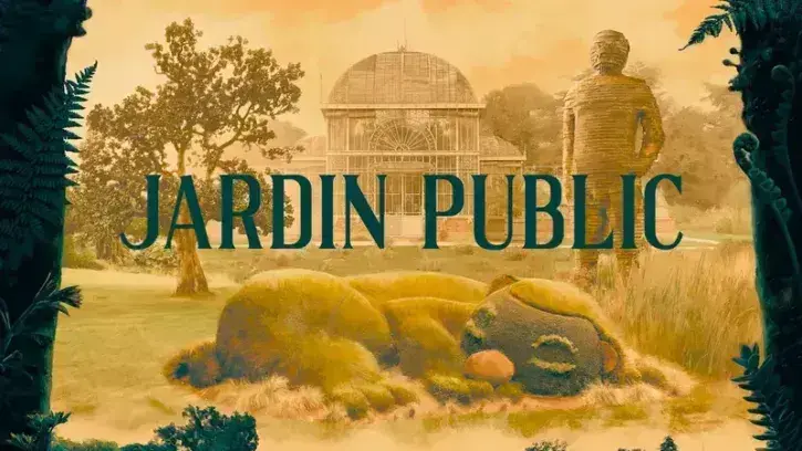 Affiche de la série Jardin public, tournée au Jardin des plantes de Nantes.