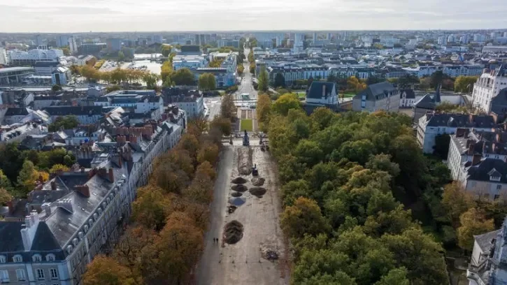 Le cours Saint-Pierre vu du ciel.
