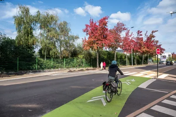 Image liaison entre Nantes et Couëron pour les vélos
