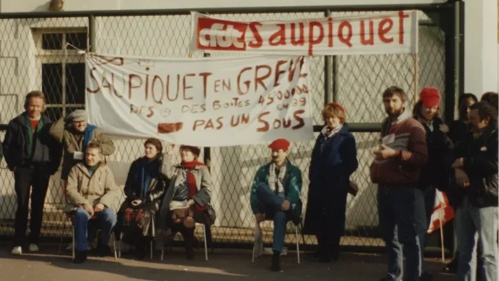Grèves à Saupiquet 1989