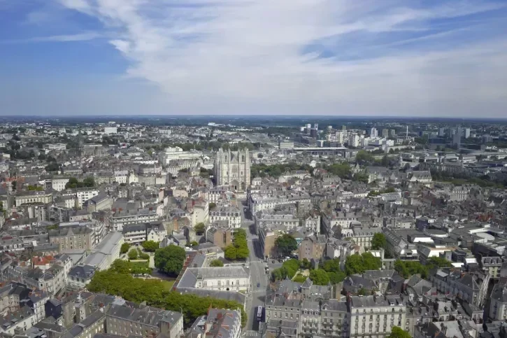 nantes vue du ciel