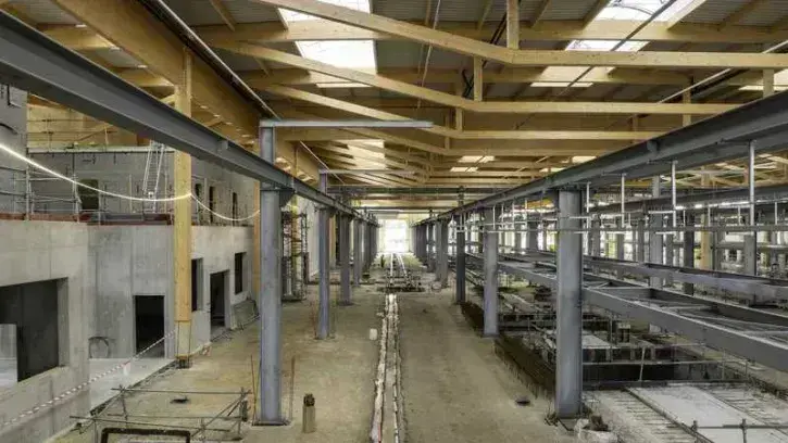Vue intérieure de l'atelier du Cetex © Valéry Joncheray.