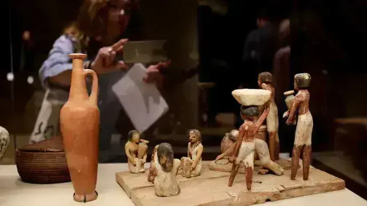 Les objets datant de l'Égypte pharaonique ont pour l'essentiel été réunis par le collectionneur nantais Frédéric Cailliaud © Romain Boulanger.