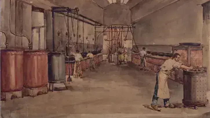  La première conserverie nantaise est créée en 1820 rue des Salorges © Musée d'Histoire de Nantes.