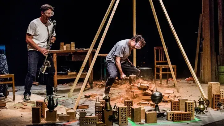 Le spectacle "Joueurs" ouvre la trilogie des Maladroits au TU-Nantes © Damien Bossis.
