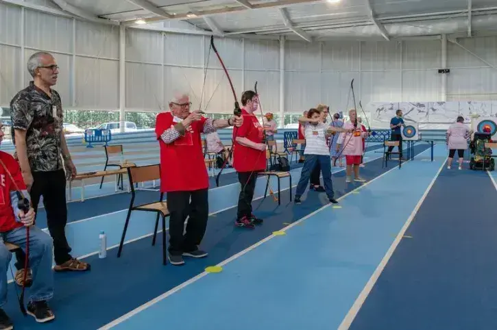 Rugby, volley, tir à l'arc et athlétisme étaient les 4 épreuves proposées © Loïc Gatteau pour Nantes Métropole