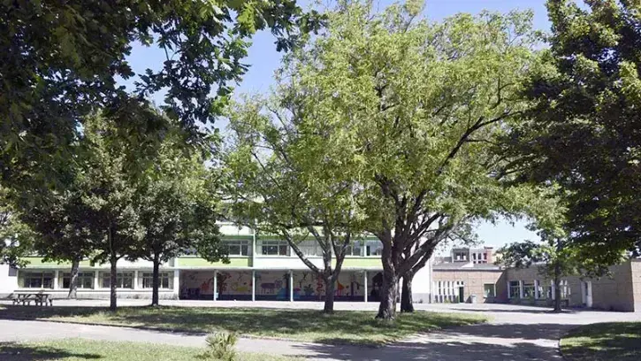 Les cours de récréation de l'école de la Chauvinière vont se transformer. © Rodolphe Delaroque