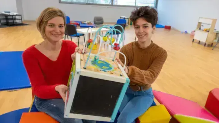 Morgan Daumas (à gauche) et Arianne Dallaporta (à droite) du LAEP de La Laetitia (crédit photo : Patrick Garçon / Nantes Métropole).
