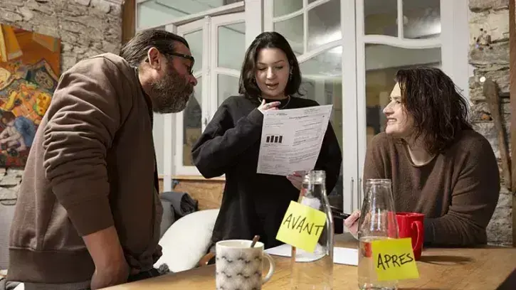 Mélodie Fournier, en famille. © Christiane Blanchard pour Nantes Métropole