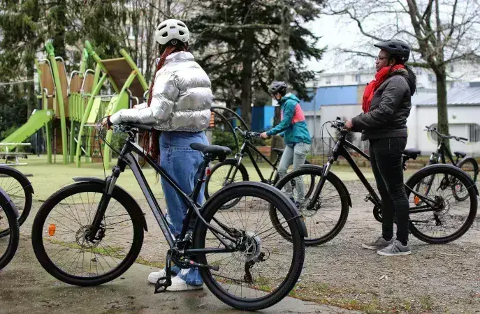 Rayo'Nantes veut favoriser l'autonomie des femmes avec la pratique du vélo © Romain Boulanger pour Nantes Métropole.