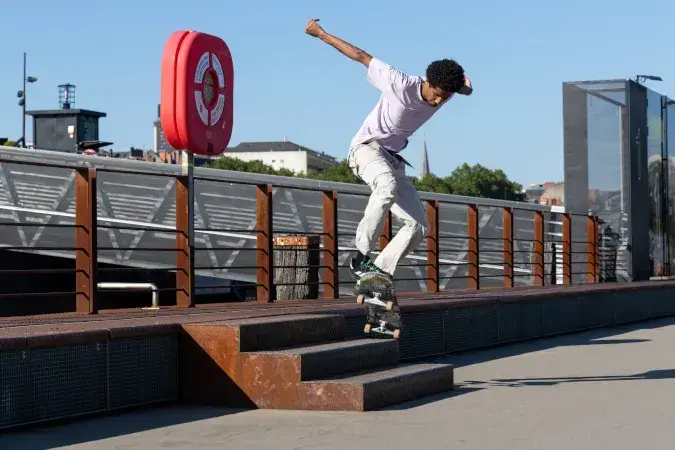 Les skaters peuvent renouer avec l'espace public nantais © Nantes Métropole.  